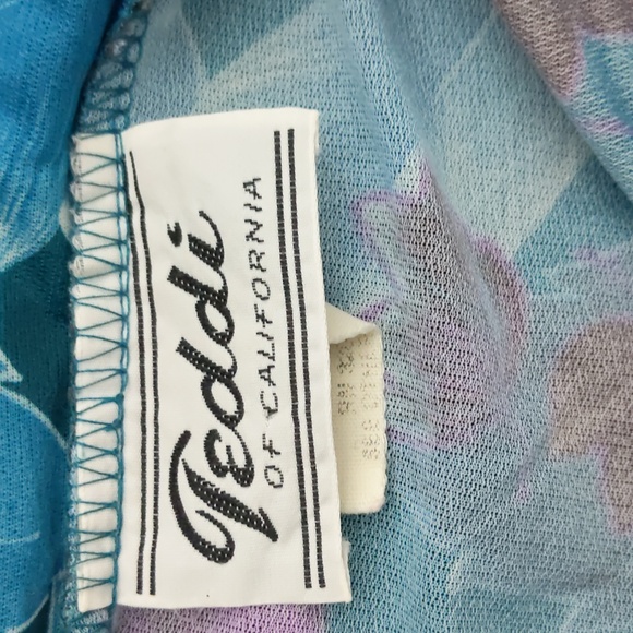 Teddi of California Vintage Sheer Button Up Blouse No Size Tag - Picture 3 of 4